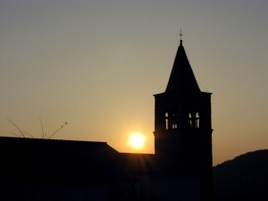 Chiesetta di Faedo al tramonto