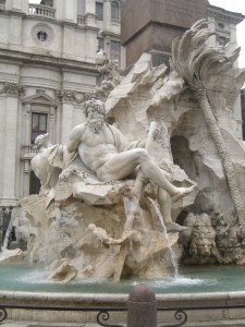 Fontana dei Fiumi (2° particolare)