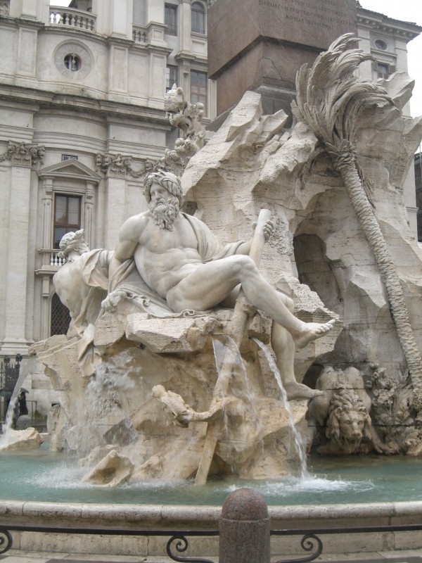 ''Fontana dei Fiumi (2° particolare)'' - Roma