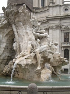 Fontana dei Fiumi  (1° particolare)