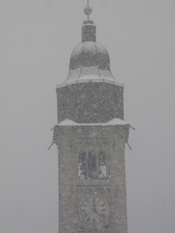 ''campanile sotto la neve'' - Morgex