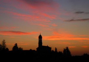 Tramonto su Garbagnate Rota