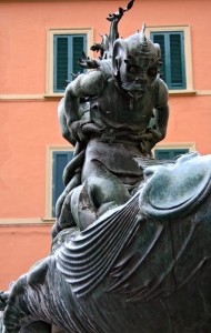 Particolare di una Fontana a Livorno