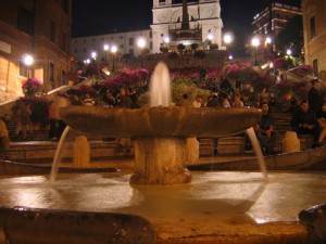 Particolare della Fontana della Barcaccia-Roma