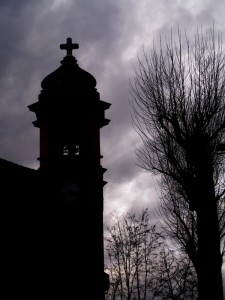 Chiesetta di via Monte… tornando a casa - silouette del campanile