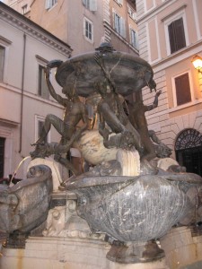 La fontana delle tartarughe