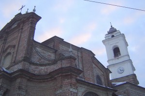 l’imponente parrocchiale di Foglizzo