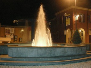 Notturno Fontana in Piazza Cavour