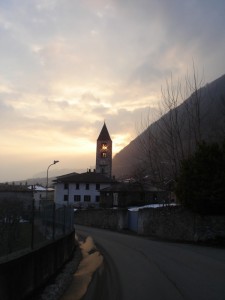 Tramonto nel campanile