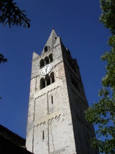 campanile della chiesa San Giovanni Battista, Cesana Torinese