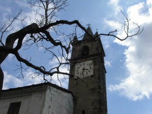 Moncenisio (un tempo Ferrera Cenisio), campanile della Chiesa di San Giorgio