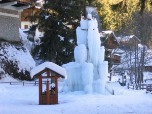 La fontana e il presepe