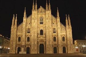 Notte sul Duomo di Milano