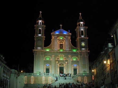 Lavagna - Basilica di Santo Stefano di notte - Lavagna Lavagna - Basilica di Santo Stefano di notte - Lavagna