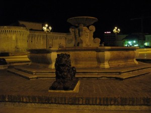La fontana dei leoni (Fonte del Duca)
