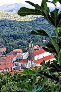 Chiesa di Santa Maria Maggiore dall’alto del vulcano