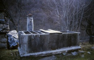 fontana al Gros Passet, borgata di Massello, Val Germanasca