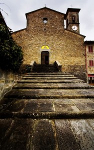 La facciata dell’Abbazia di San Godenzo