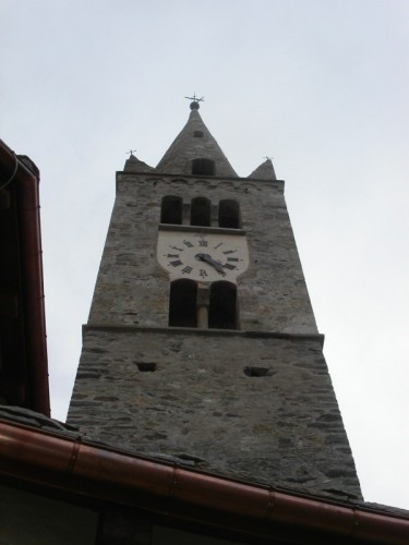 Oulx - Savoulx, frazione di Oulx, Val di Susa, campanile della chiesa di San Gregorio Magno