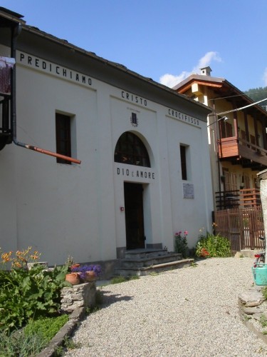 Prali - vecchio tempo valdesi di Ghigo di Prali (Val Germanasca), ora adibito a museo
