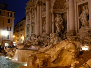Fontana Di Trevi By Night
