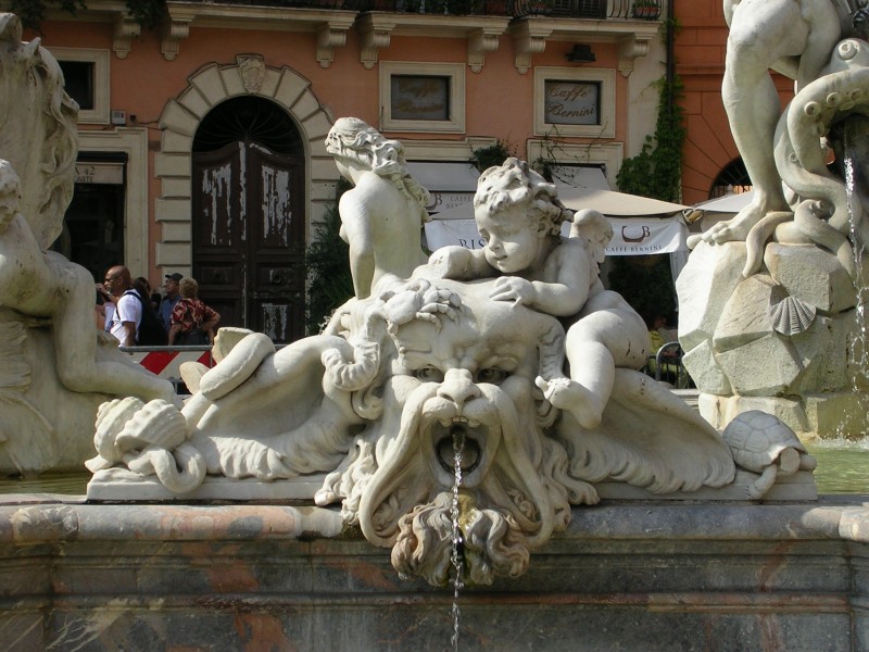 ''Particolare Fontana del Nettuno'' - Roma
