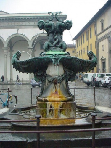 Firenze - Fontana in Piazza SS. Annunziata.