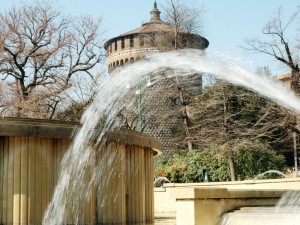 La fontana davanti al Castello