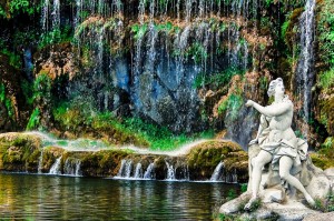 Particolare della fontana di Diana e Atteone