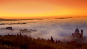 San Biagio - Tramonto e nebbia