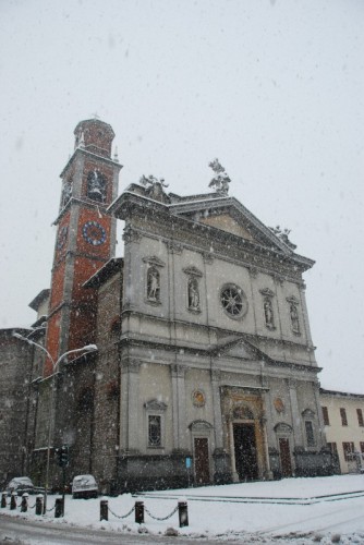 Olgiate Comasco - Chiesa Parrocchiale di Olgiate-sotto la neve-