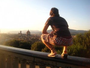 Contemplando le bellezze di Firenze