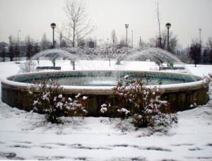 Fontana nell’ultima neve