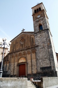San Michele Arcangelo frontale e campanile (Aritzo)