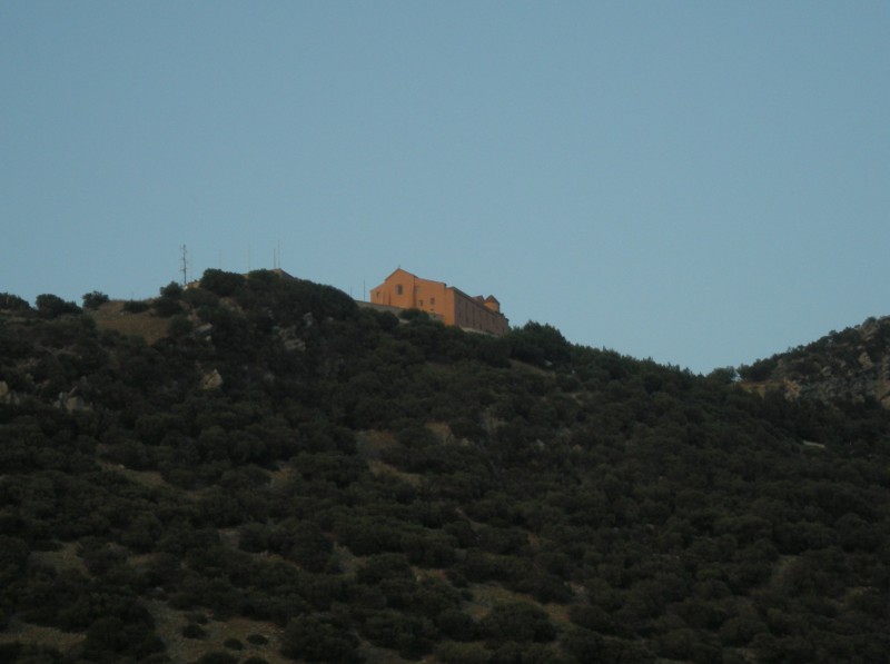 ''Santuario Madonna del Granato vista dalla sorgente di Capo di fiume'' - Capaccio