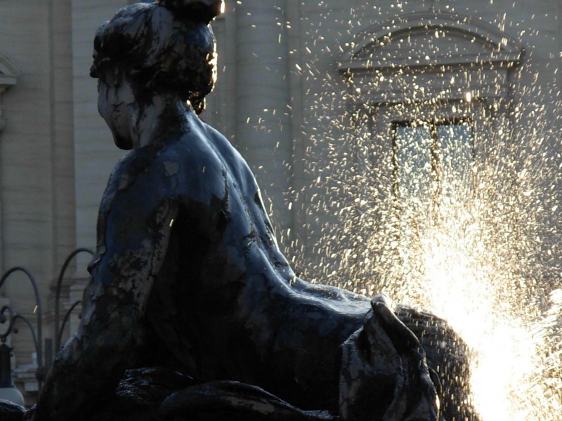 ''Fontana delle Naiadi, particolare'' - Roma