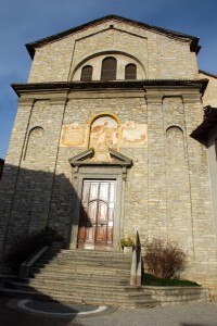 Chiesa di S.Ambrogio Loc. Palanzo di Faggeto Lario-vista frontale-