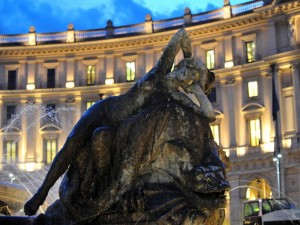 Fontana Piazza Esedra di Notte VII