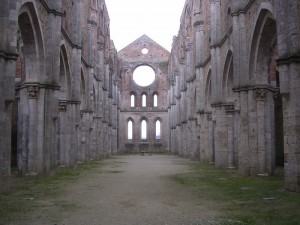 Ciò che resta dell’abbazia di s. Galgano