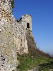 Parete est del castello