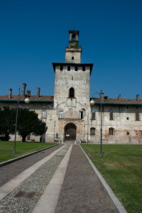 Vista Frontale del CASTELLO VISCONTEO di CUSAGO