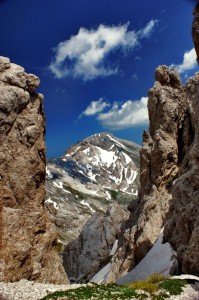 Il Monte Camicia visto dal Monte Prena