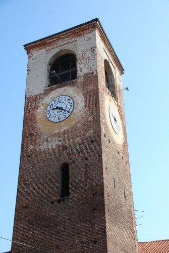 San Germano Vercellese - Torre dell'antico castello ora  torre campanaria