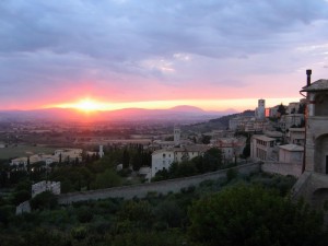 Tramonto ad Assisi