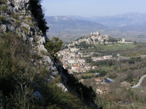 Panorama del borgo visto dalla “roccia del corvo”