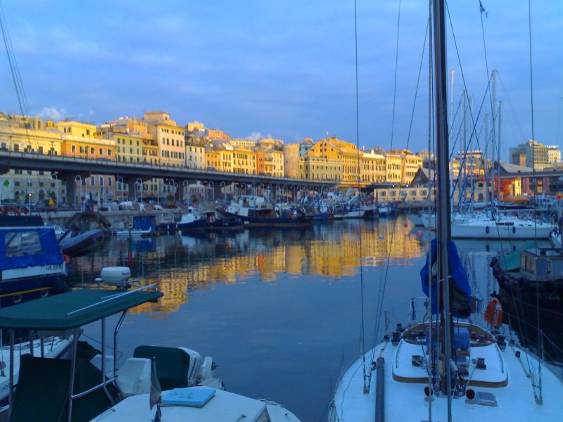 ''La sopraelevata al tramonto'' - Genova