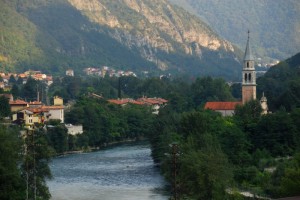 Panorama con il fiume Brenta