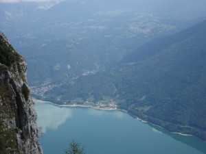 Foto panoramica, scattata in cammino sul monte Nevegal