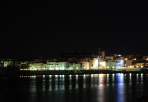 Panorama notturno di Otranto
