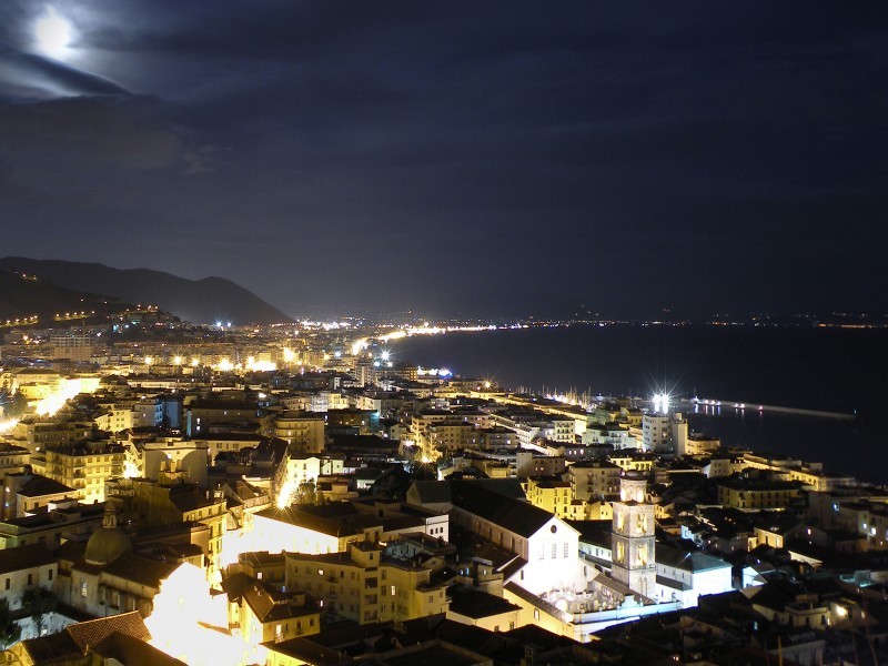 ''10 3 09 foto notturna di salerno'' - Salerno